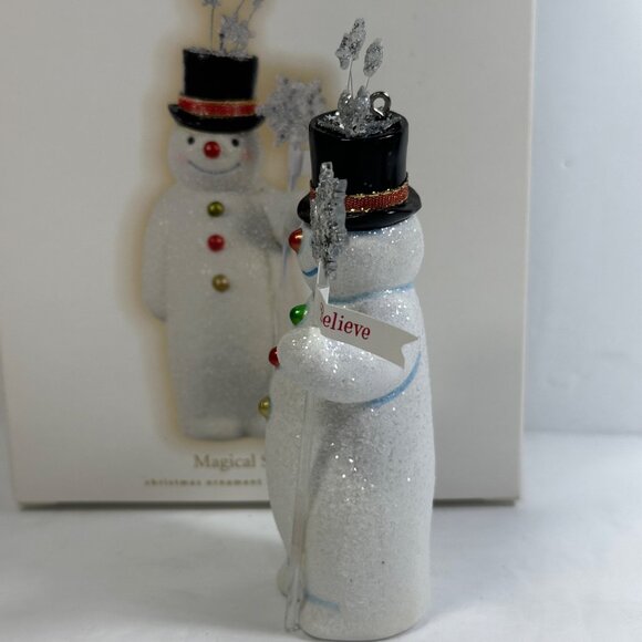 Hallmark Keepsake Magical Snowman Ornament 2009 Christmas Decoration Glittery - Picture 4 of 9